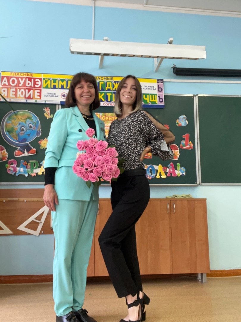 С дочкой - учительницей начальных классов Благоразумовой Софьей Валентиновной